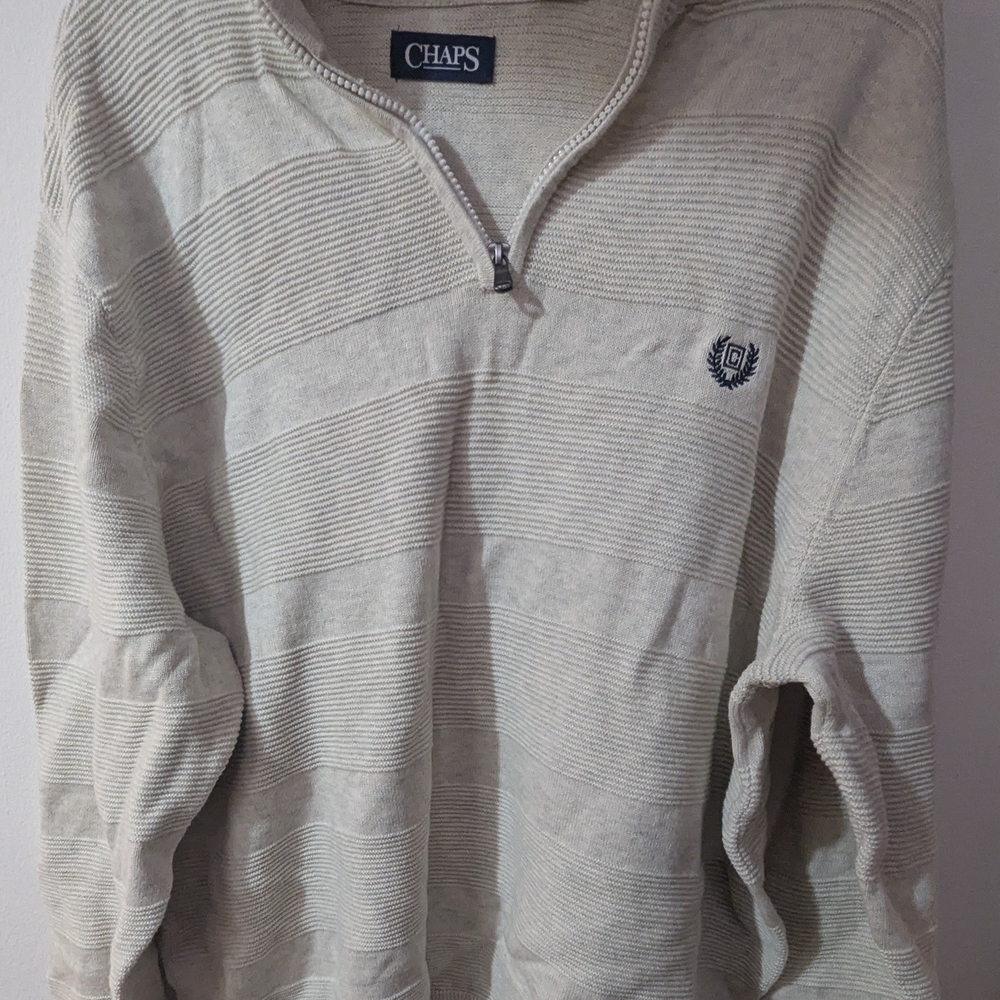 Chaps Men's 1/4 Zip Sweater
